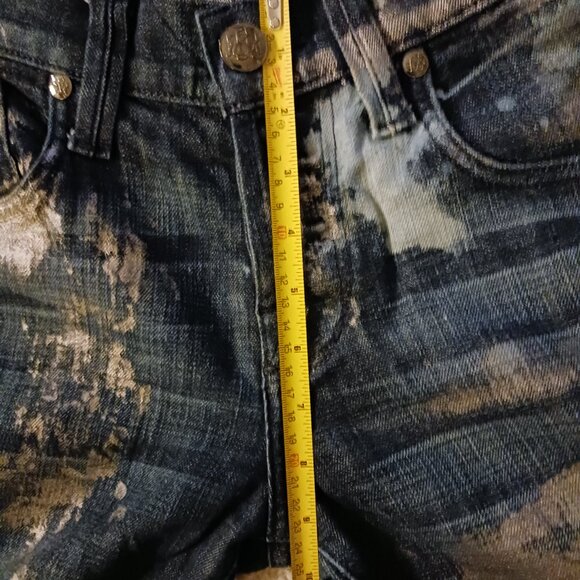 Rock & Republic Jeans Mens Size 31X34 Multi Colour DUCE Skinny Cut Fit Denim Y2K - Picture 10 of 12